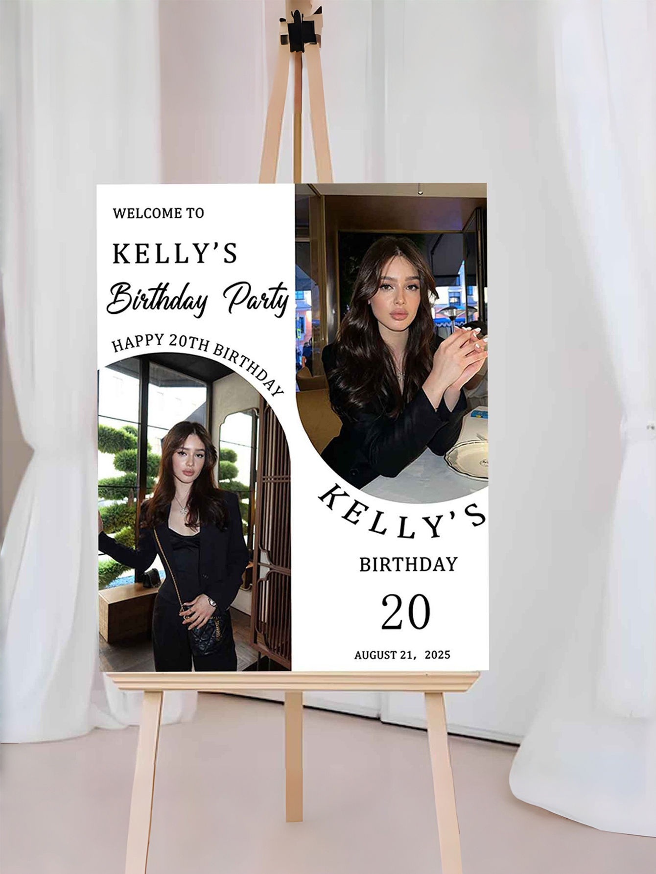 Custom Personalized PVC Birthday Welcome Sign